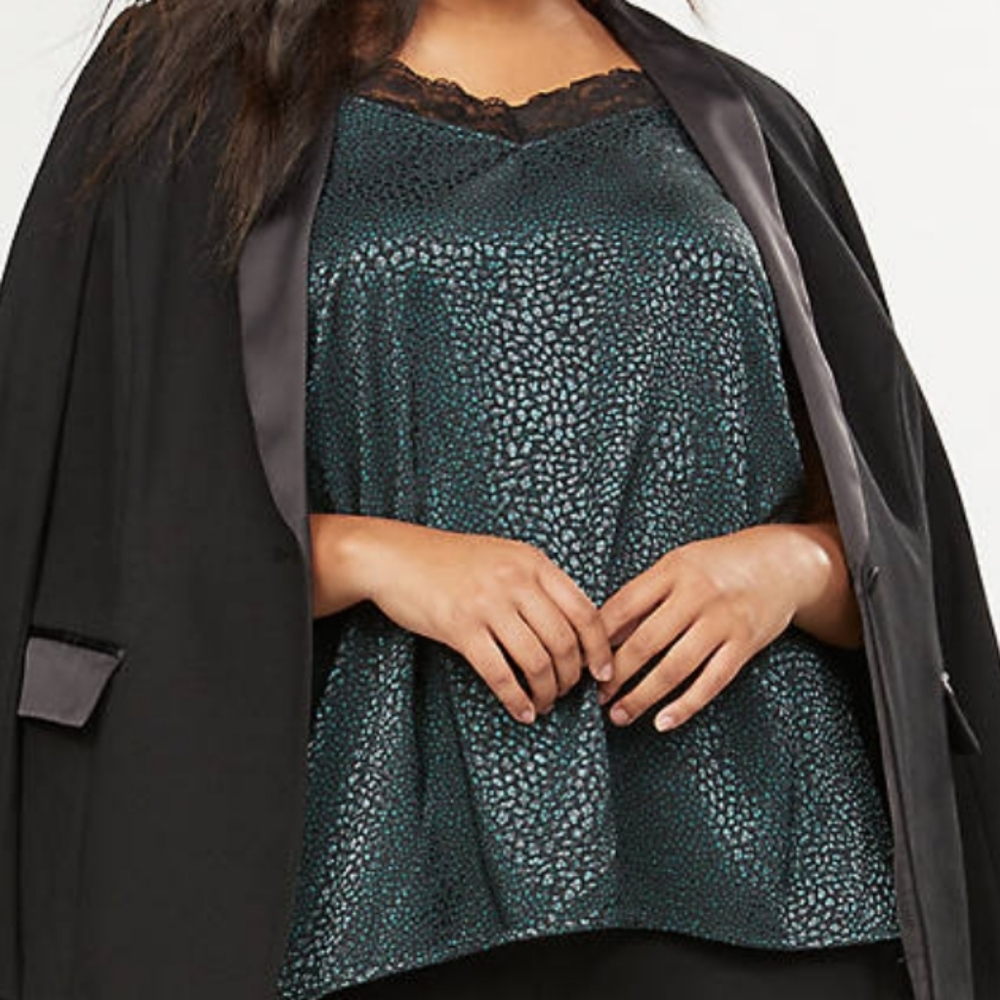 NWT Vneck lace top